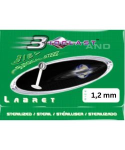Sterilized Bioplast ® Labret with STEEL Ball 1,2 mm