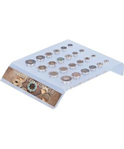 Acrylic Stand (15 x 18.5x 3.0cm) for 24pcs Flesh Tunnels (06-16mm) - display only