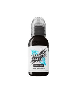 World Famous Limitless Tattoo Ink - Dark Brown 4 30 ml