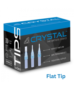 Crystal short tips - flat - Box of 50 - 5 bis 15
