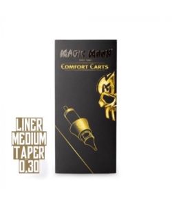 Magic Moon Comfort Cartridges - Round Liner 0,30 Medium Taper 20pcs