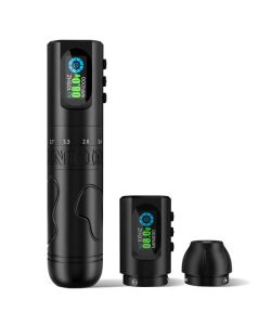 EZ Wireless InkFlexo Tattoo Pen mit 2 Power Pack - Matt Schwarz