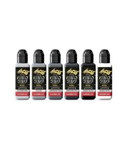 Kuro Sumi Imperial Tattoo Ink - Marble Stone Set - 6 x 44 ml