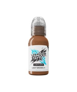 World Famous Limitless Tattoo Ink - Light Brown 1 30 ml