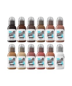 World Famous Limitless Tattoo Ink - Pink Ribbon Set - 12x30 ml