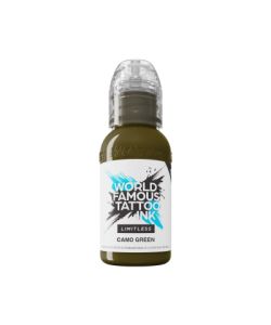 World Famous Limitless Tattoo Ink - Camo Green 30 ml