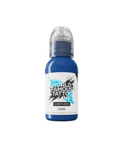 World Famous Limitless Tattoo Ink - Cyan 30ml