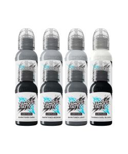 World Famous Limitless Tattoo Ink - Thomas Carli Jarlier Volcanic Tones Set - 8x 30 ml