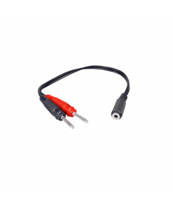 Cheyenne Adapterkabel: 4mm Bananenstecker auf 3,5mm Klinkenbuchse