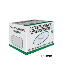Sterilized Titanium curved Nosestud 0.8 und 1.0 mm - 10pc/pack 