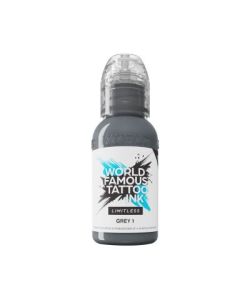 World Famous Limitless Tattoo Ink - Grey 1 30ml