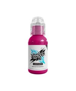 World Famous Limitless Tattoo Ink - Medium Magenta 1 30ml
