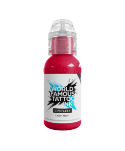 World Famous Limitless Tattoo Ink - Light Red 1 30ml