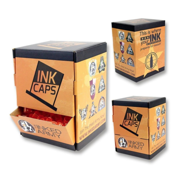 THE INKED ARMY Ink Caps Wide Base Orange